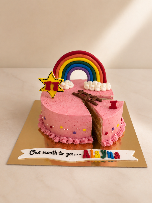 Rainbow Milestone Cake