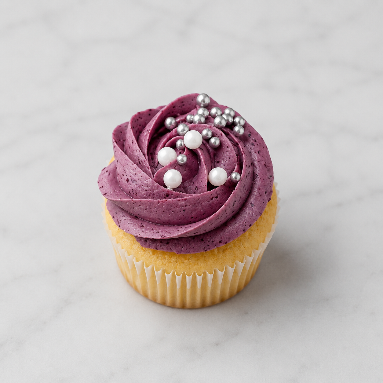 Blueberry Pearl Cupcake