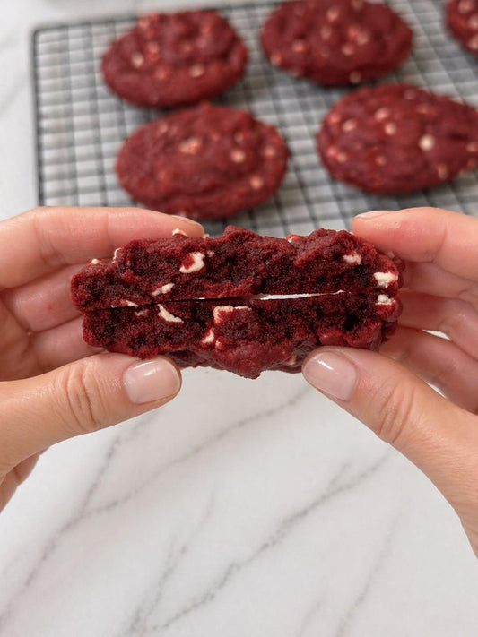 Red Velvet White Chocolate Chip Cookie